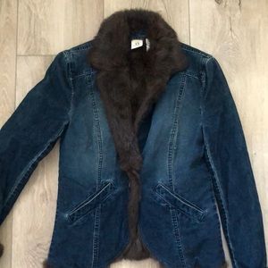 AX Armani Exchange Fur Jacket size small